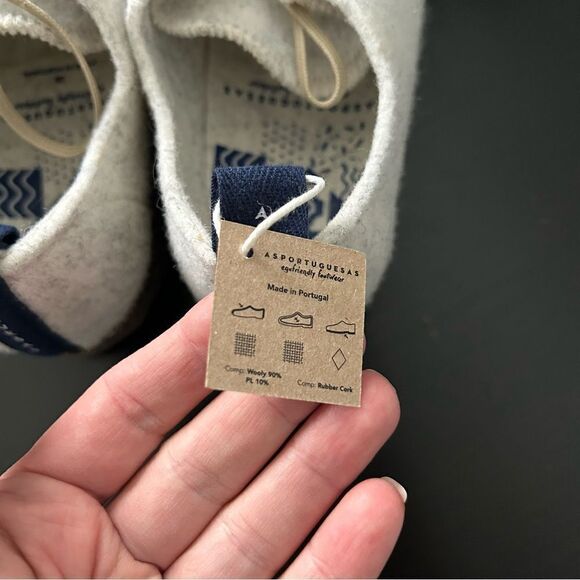 Asportuguesas Wool Cork Lace-up Shoes Off-White - Picture 4 of 9